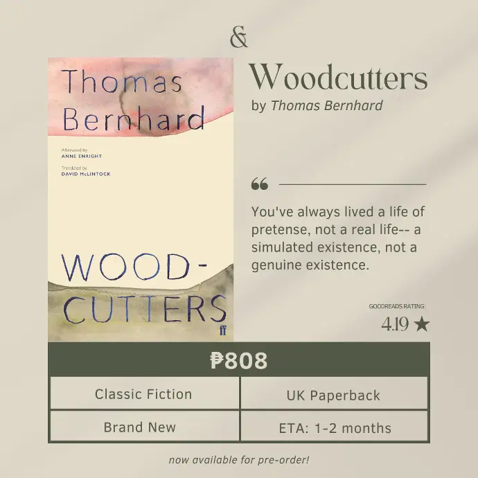 Woodcutters by Thomas Bernhard (Paperback)