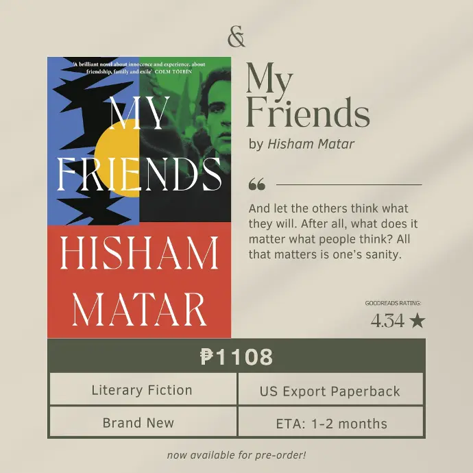 My Friends by Hisham Matar (Paperback)​