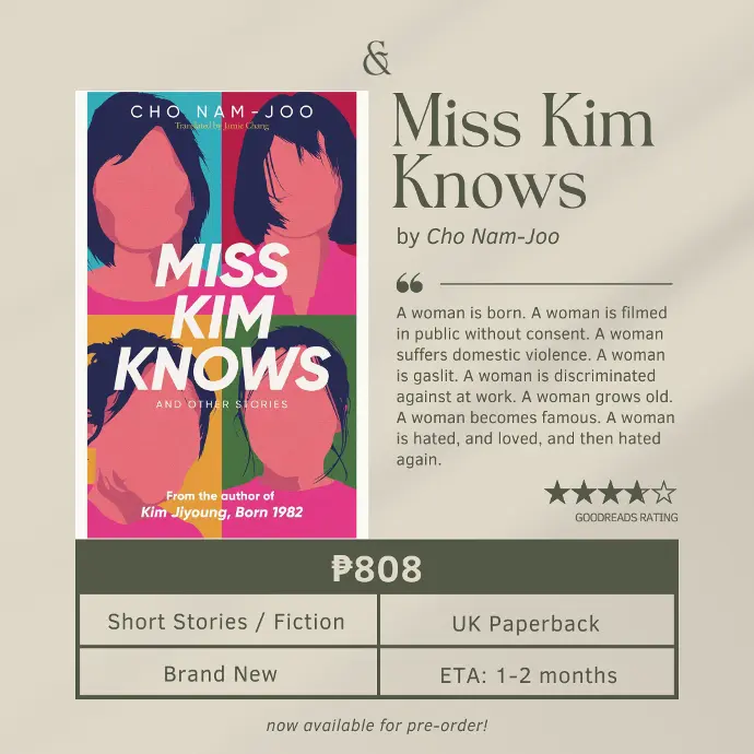 Miss Kim Knows by Cho Nam-Joo (Paperback)