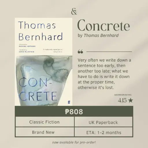 Concrete by Thomas Bernhard (Paperback)