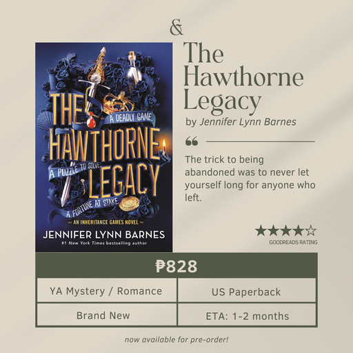 The Hawthorne Legacy by Jennifer Lynn Barnes (Paperback)