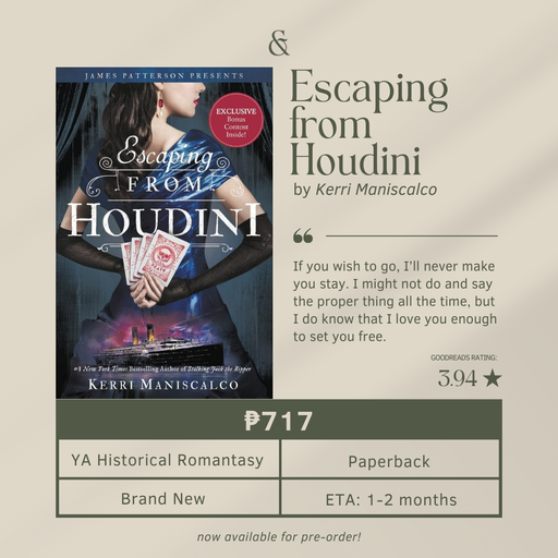 Escaping Houdini by Kerri Maniscalco (Paperback)