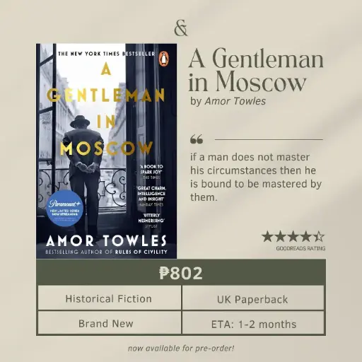 A Gentleman in Moscow by Amor Towles (Paperback)